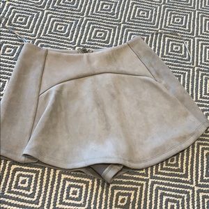 Suede grey Skort
